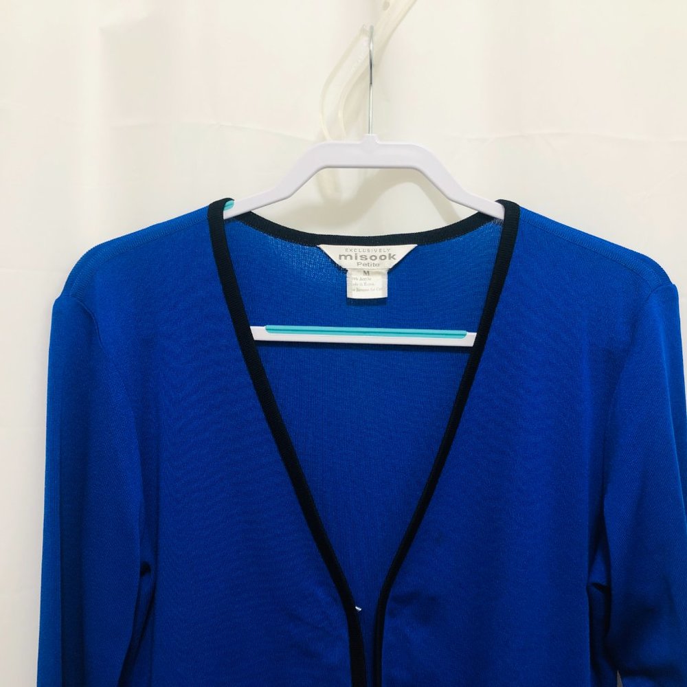 Exclusively Misook Petite Open Front Jacket,Sz M - image 2